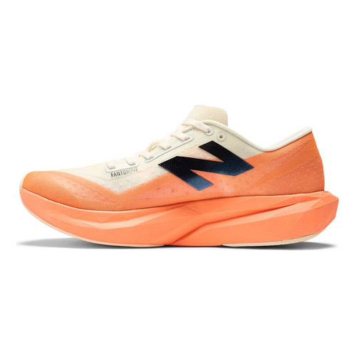 Tenis New Balance Rebel V4 Laranja Branco Feminino - Image 2