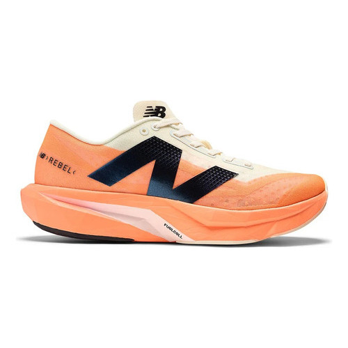 Tenis New Balance Rebel V4 Laranja Branco Feminino