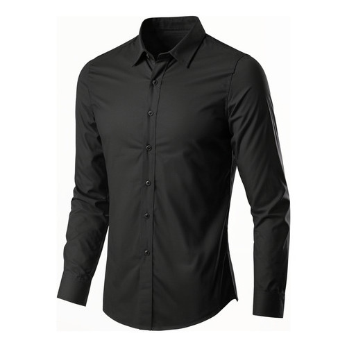 Camisa Social Masculina Slim Premium Manga Longa