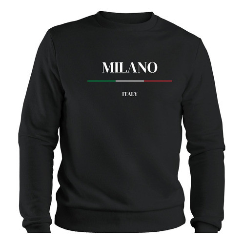 Blusa Moletom Agasalho Casaco Milano Unissex Gola Careca